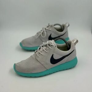 Blue gray lace up sneakers